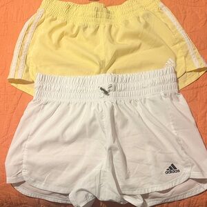Adidas Dual Pack Yellow and White Shorts